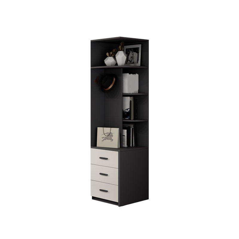 Contemporary Style Wardrobe Armoire Engineered Wood Wardrobe Cabinet for Bedroom