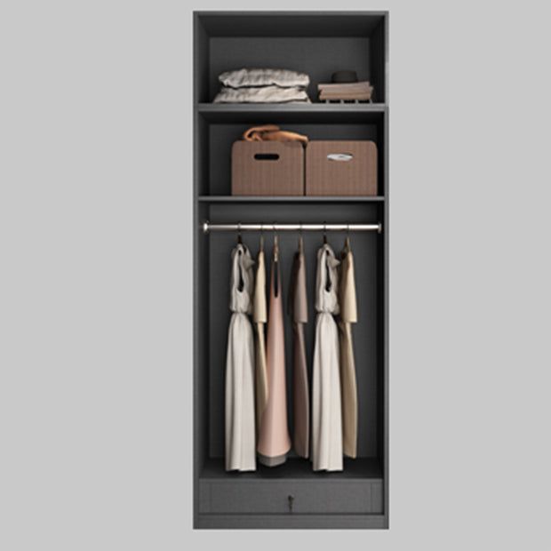 Contemporary Style Wardrobe Armoire Engineered Wood Wardrobe Cabinet for Bedroom