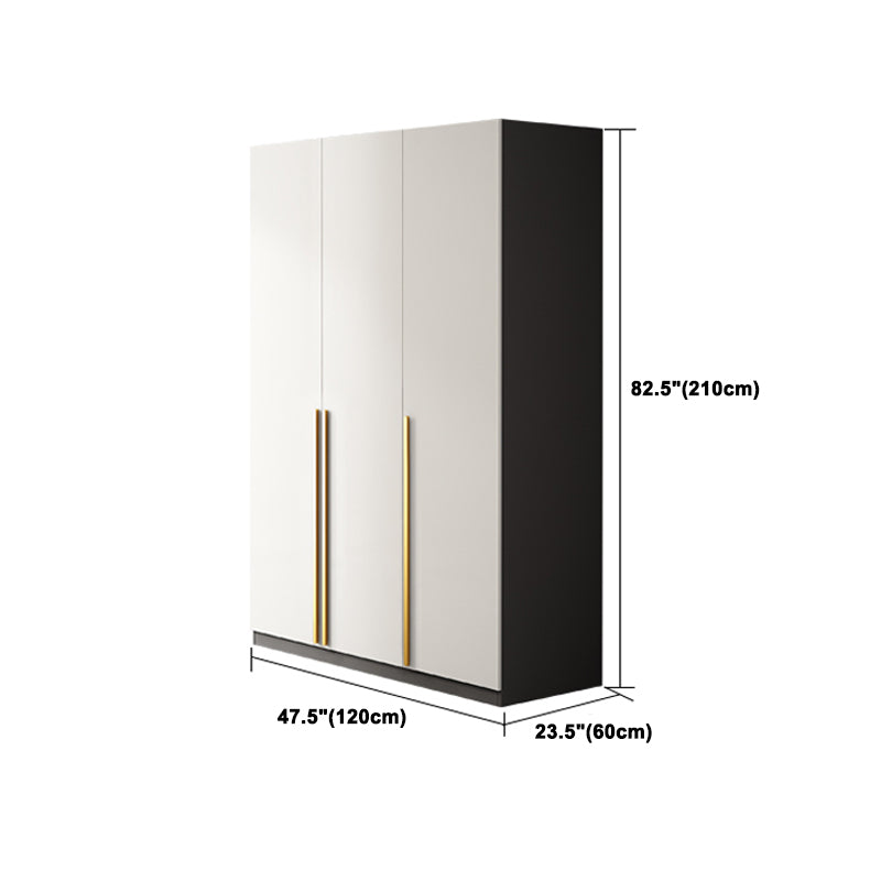 Contemporary Style Wardrobe Armoire Engineered Wood Wardrobe Cabinet for Bedroom