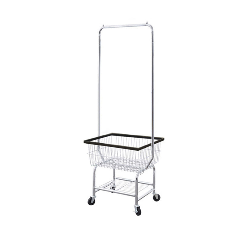 Contemporary Style Wardrobe Metal Open Wardrobe with Wheels for Home