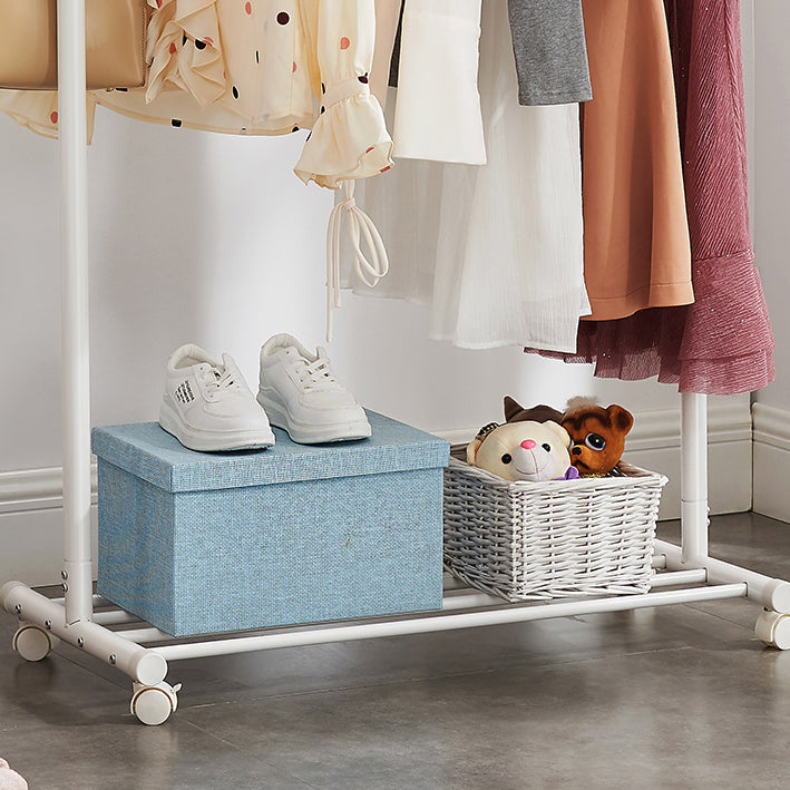 Contemporary Style Wardrobe 1-Teir Metal Wardrobe Closet for Bedroom