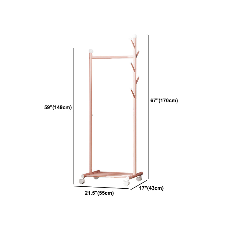 Contemporary Style Wardrobe 1-Teir Metal Wardrobe Closet for Bedroom