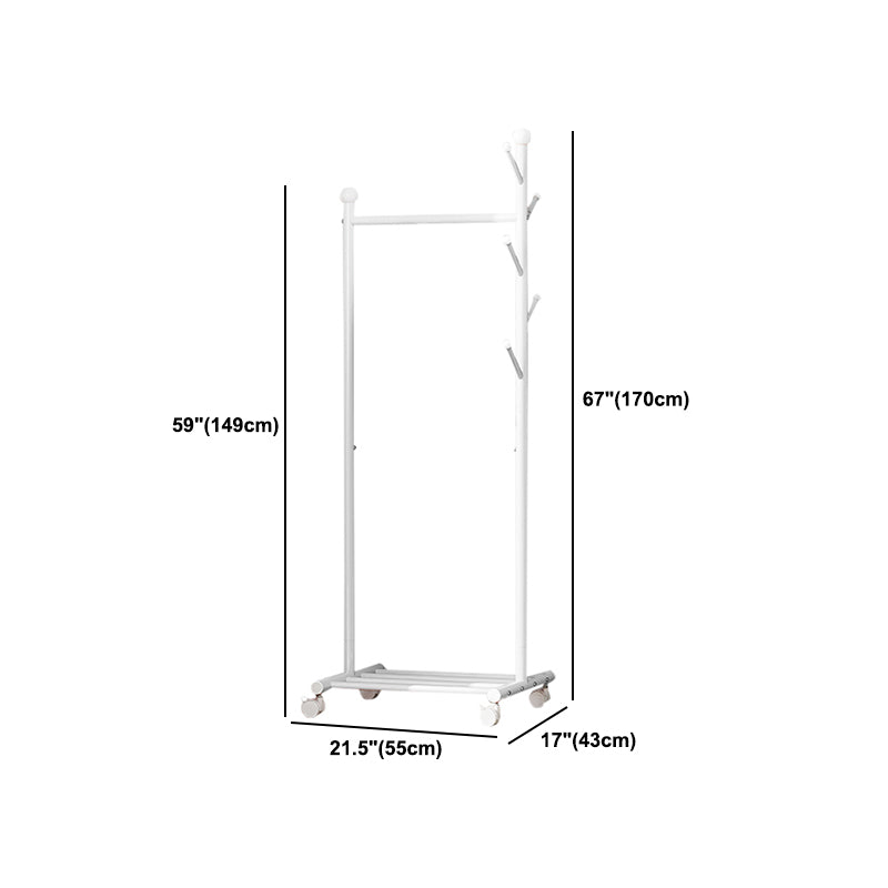 Contemporary Style Wardrobe 1-Teir Metal Wardrobe Closet for Bedroom