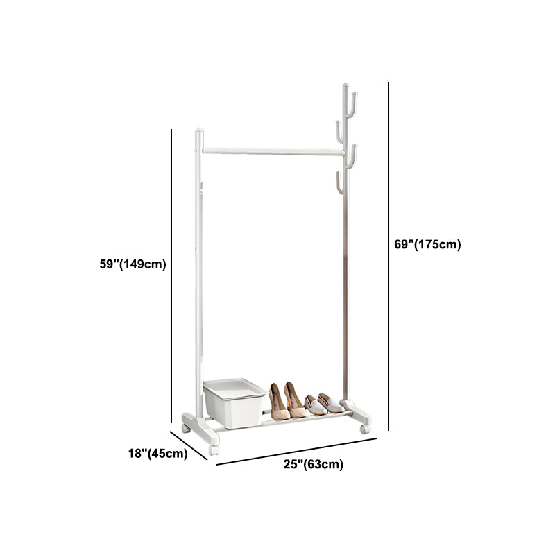 Contemporary Style Wardrobe 1-Teir Metal Wardrobe Closet for Bedroom