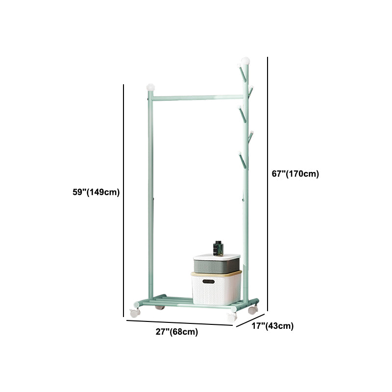 Contemporary Style Wardrobe 1-Teir Metal Wardrobe Closet for Bedroom