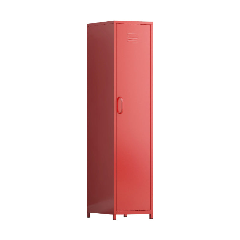 Contemporary Style Wardrobe Cabinet Steel Wardrobe Cabinet with Clothing Rod