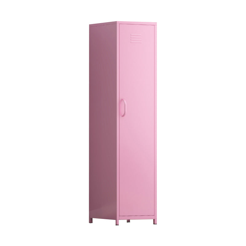 Contemporary Style Wardrobe Cabinet Steel Wardrobe Cabinet with Clothing Rod