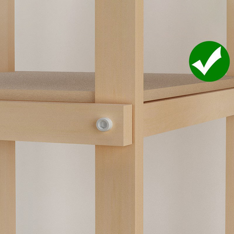 Walnut Wood Frame Wardrobe Armoire Contemporary Style Wardrobe Cabinet for Bedroom