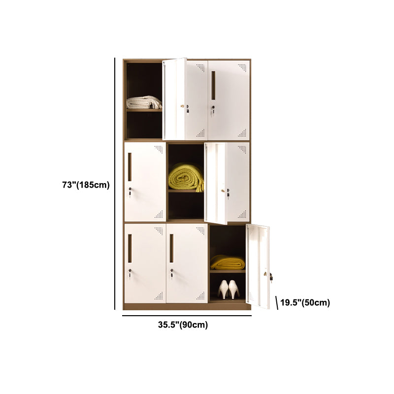 Contemporary Storage Cabinet Hinged Wardrobe Cabinet for Home