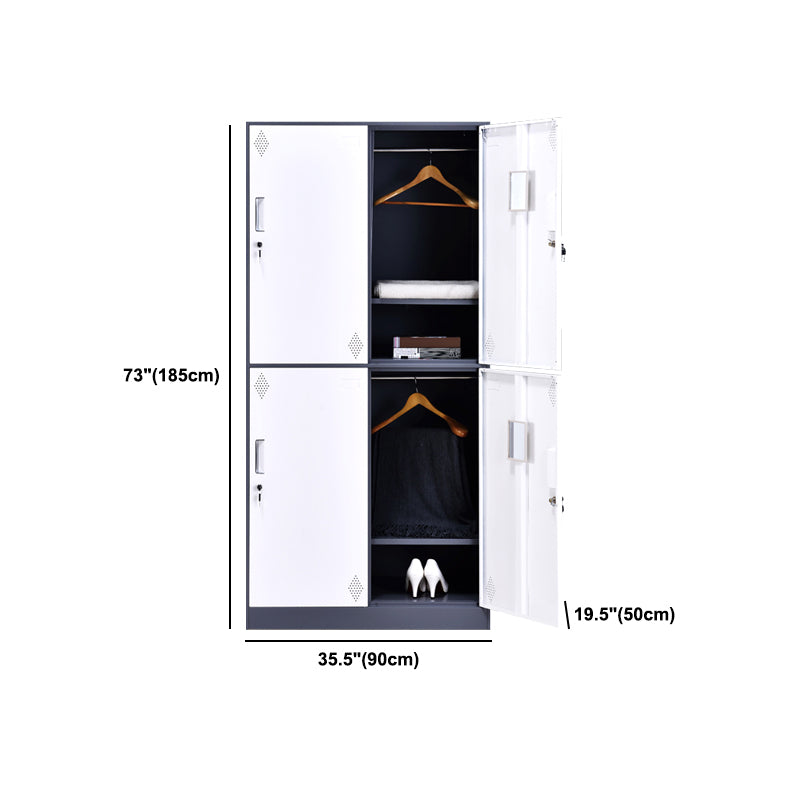 Contemporary Storage Cabinet Hinged Wardrobe Cabinet for Home