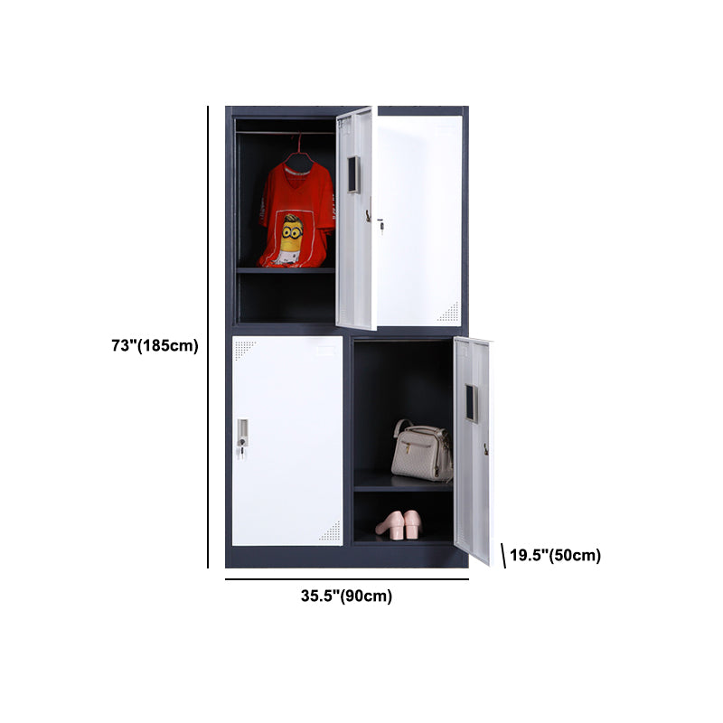 Contemporary Storage Cabinet Hinged Wardrobe Cabinet for Home