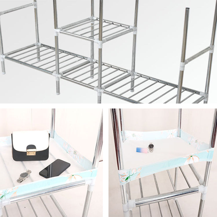 Contemporary Wardrobe Metal 1-Door Wardrobe Closet for Bedroom