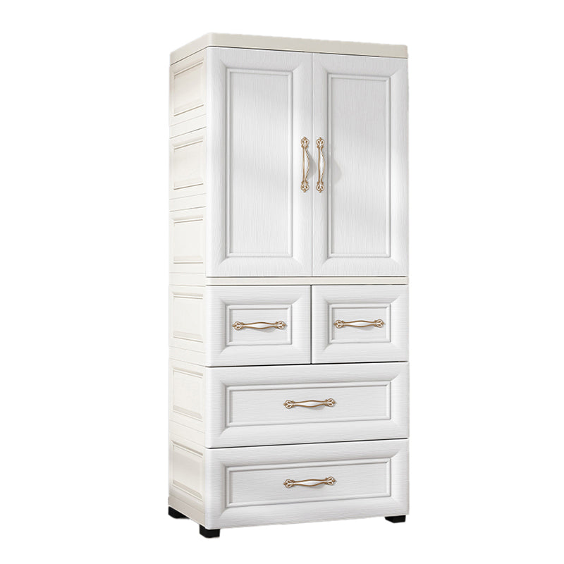 Plastic Storage Cabinet for Bedroom Modern Hinged Door Cabinet