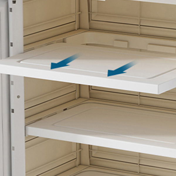 Plastic Storage Cabinet for Bedroom Modern Hinged Door Cabinet