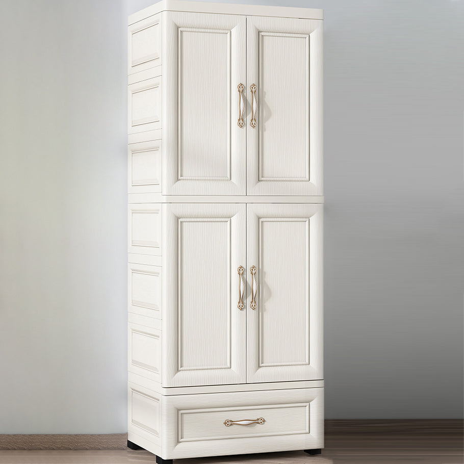 Plastic Storage Cabinet for Bedroom Modern Hinged Door Cabinet
