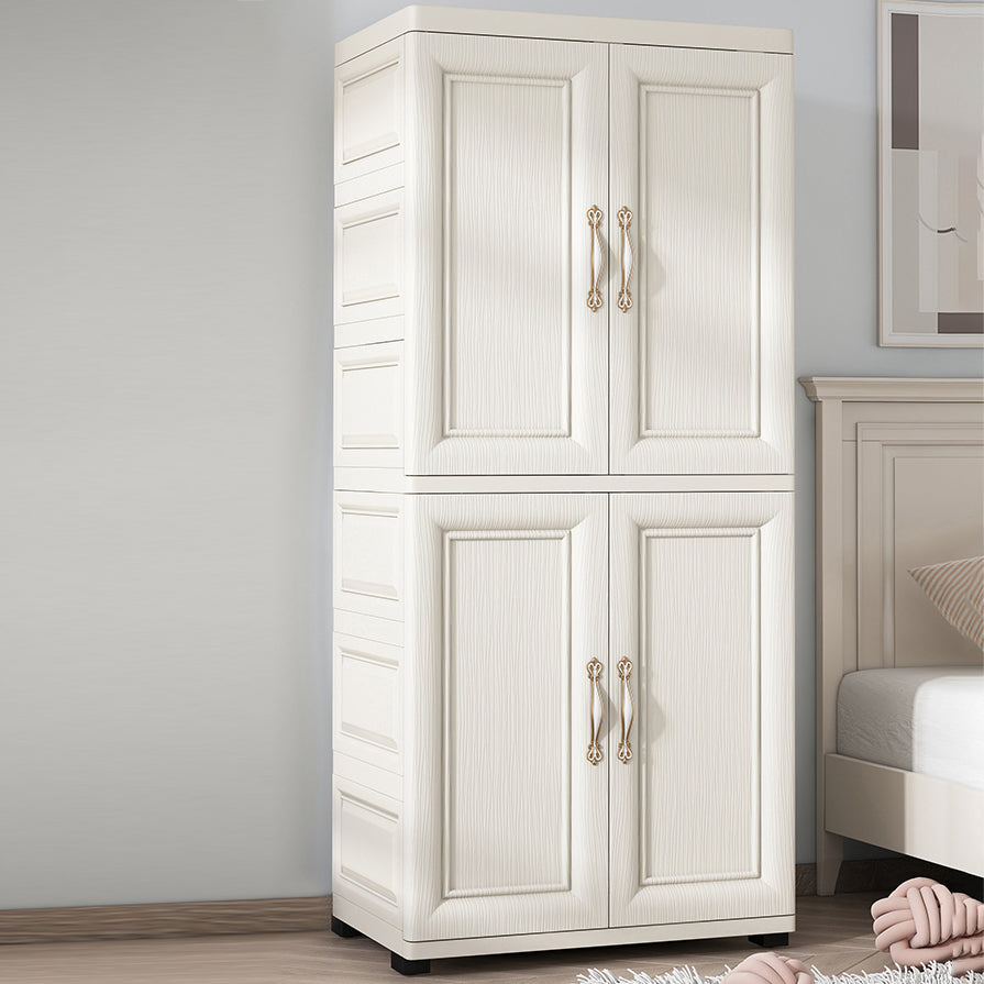 Plastic Storage Cabinet for Bedroom Modern Hinged Door Cabinet