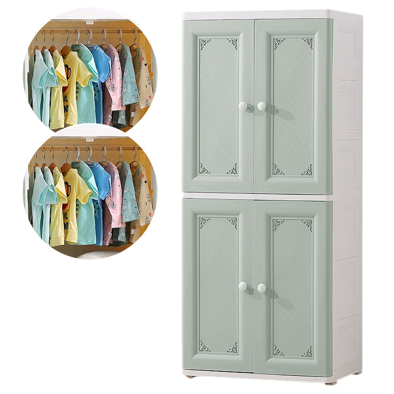 Contemporary Style Wardrobe Plastic Bedroom Wardrobe Closet With Lock