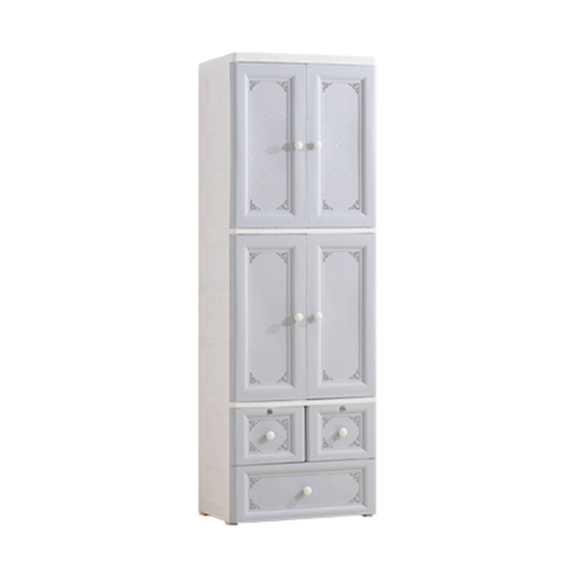 Contemporary Style Wardrobe Plastic Bedroom Wardrobe Closet With Lock