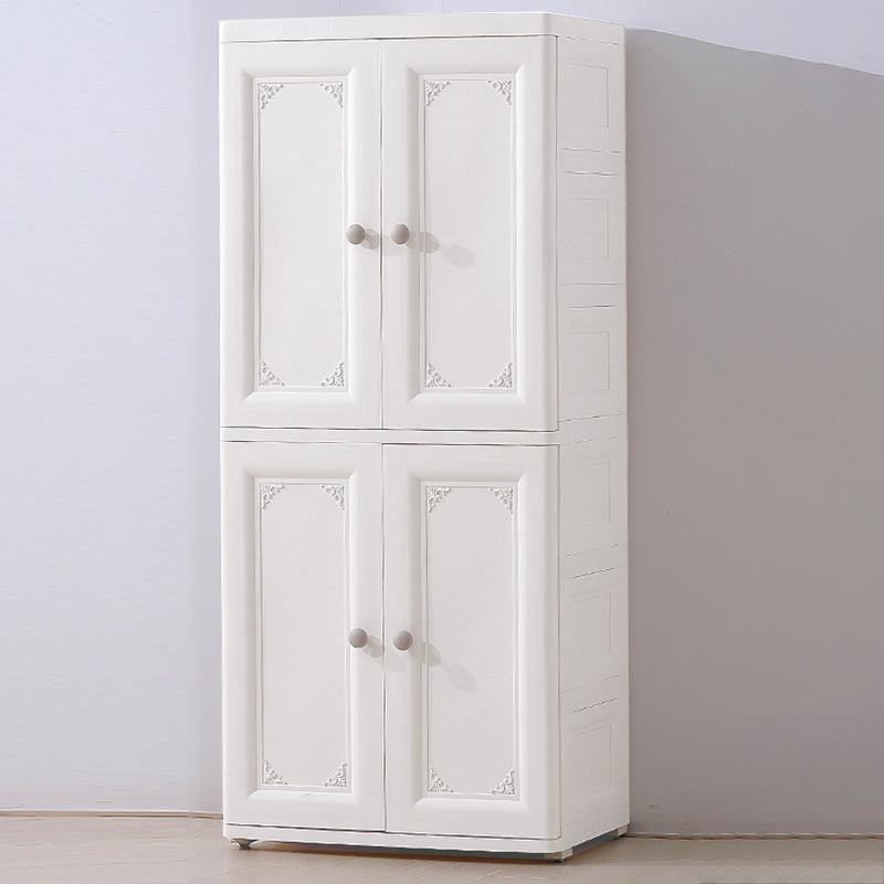 Contemporary Style Wardrobe Plastic Bedroom Wardrobe Closet With Lock