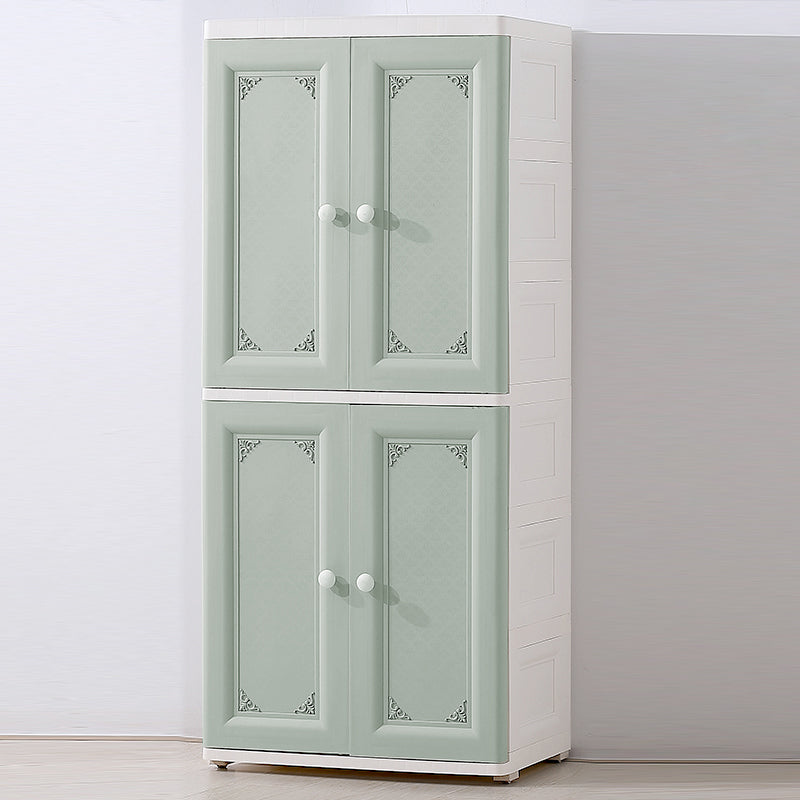 Contemporary Style Wardrobe Plastic Bedroom Wardrobe Closet With Lock