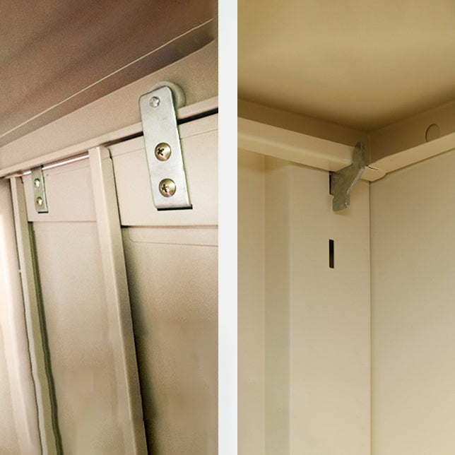 Contemporary Style Wardrobe Metal 1-Door Wardrobe Closet for Bedroom