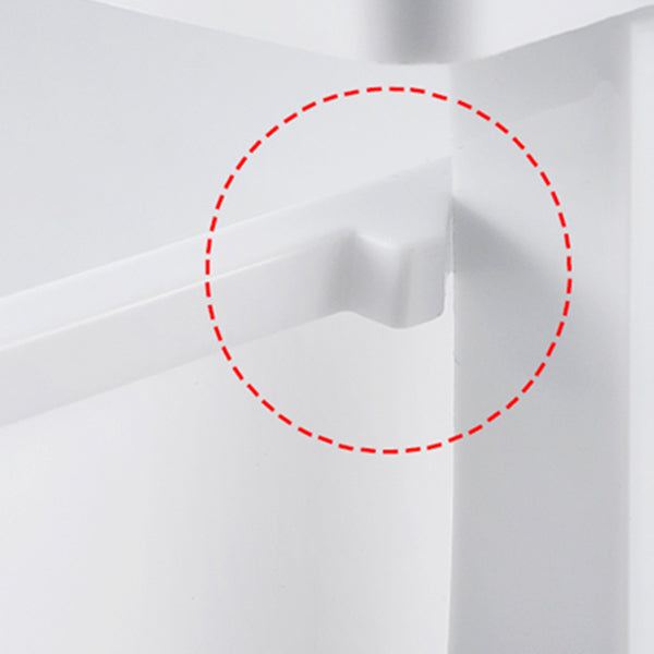 Contemporary Style Wardrobe Plastic Bedroom Wardrobe Closet With 6-Drawer