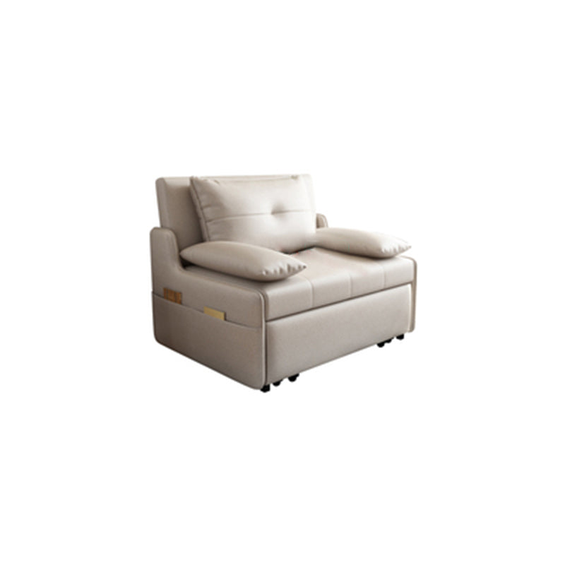 Convertible Contemporary Cotton Blend Bed Sofa Couch in Gray