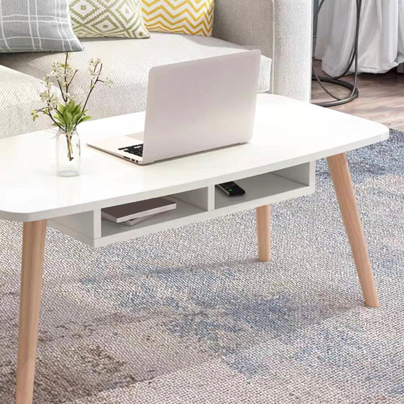 Modern Style Manufactured Wood Cocktail Table 4 Legs Coffee Table