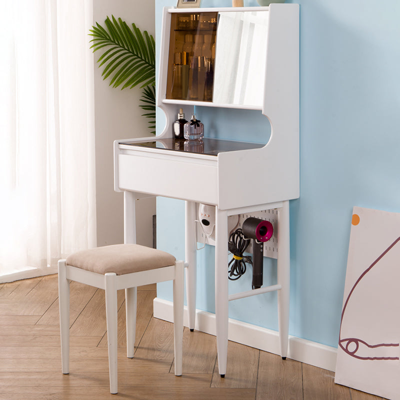 Mirrored Glass Drawers Make-up Vanity with Storage for Bedroom