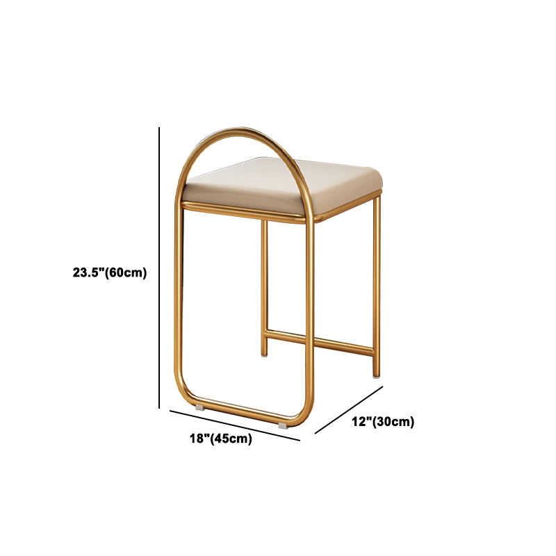 White Makeup Table Stool Set with Drawers for Bedroom 33.5" High