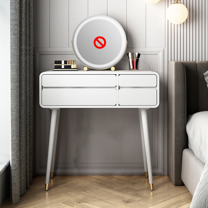 Modern Wooden Vanity Set with Stool for Living Room 31.5" High