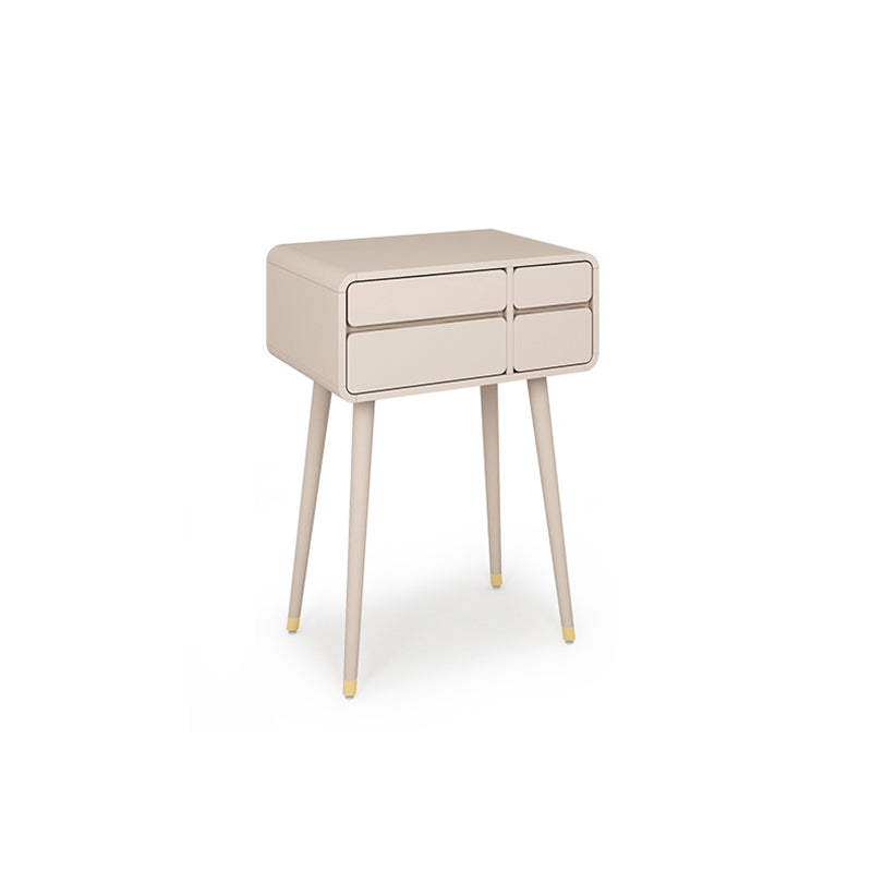Modern Wooden Vanity Set with Stool for Living Room 31.5" High