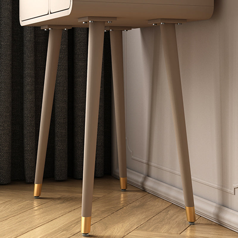Modern Wooden Vanity Set with Stool for Living Room 31.5" High