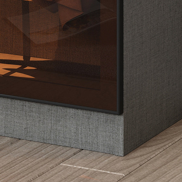 Glass and Wood Wardrobe Cabinet Contemporary Wardrobe Closet