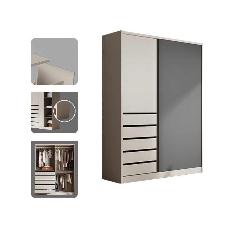 Manufactured Wood Modern Cabinet for Bedroom Sliding Door Storage Cabinet