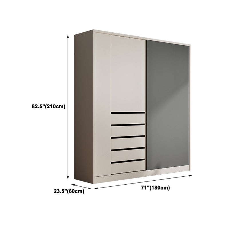 Manufactured Wood Modern Cabinet for Bedroom Sliding Door Storage Cabinet