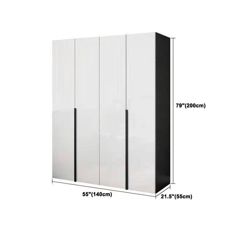 Modern Storage Cabinet Engineered Wood Wardrobe Armoire for Bedroom