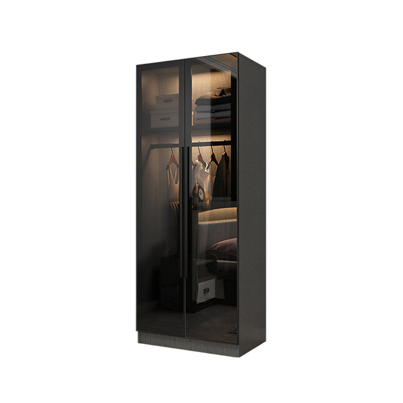 Modern Style Storage Cabinet for Home Mirrored Finish Cabinet with Glass Door