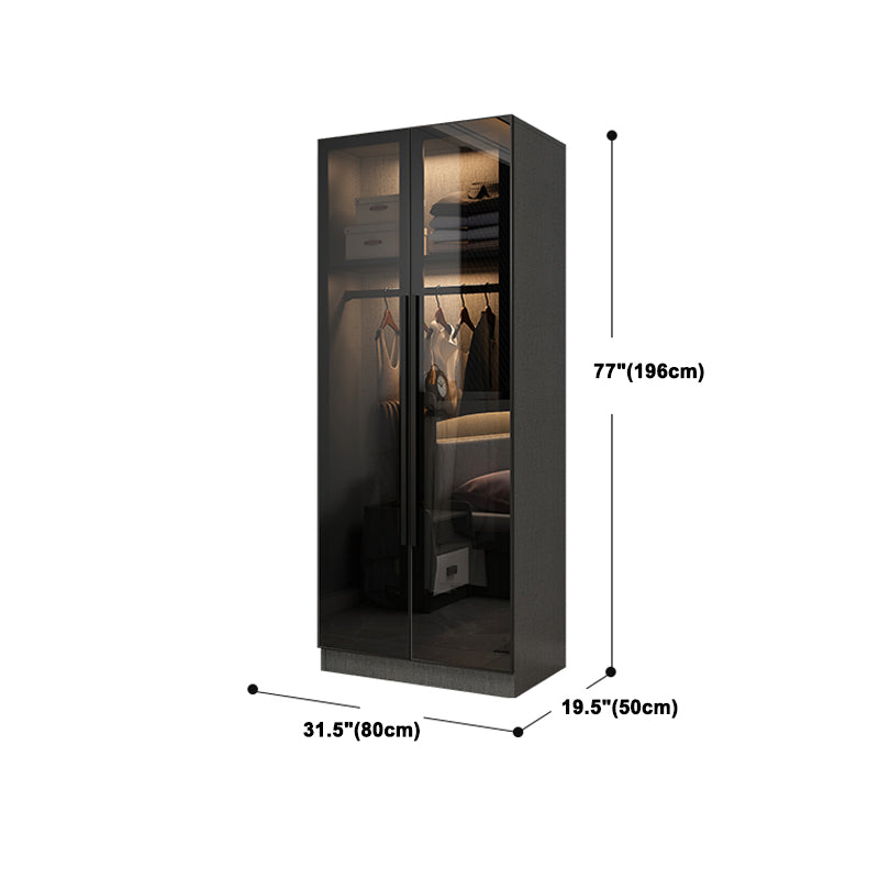 Modern Style Storage Cabinet for Home Mirrored Finish Cabinet with Glass Door