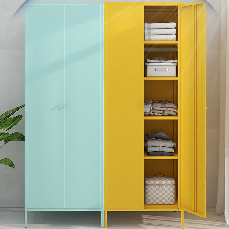 Contemporary Style Wardrobe Metal Bedroom Wardrobe Closet With Legs