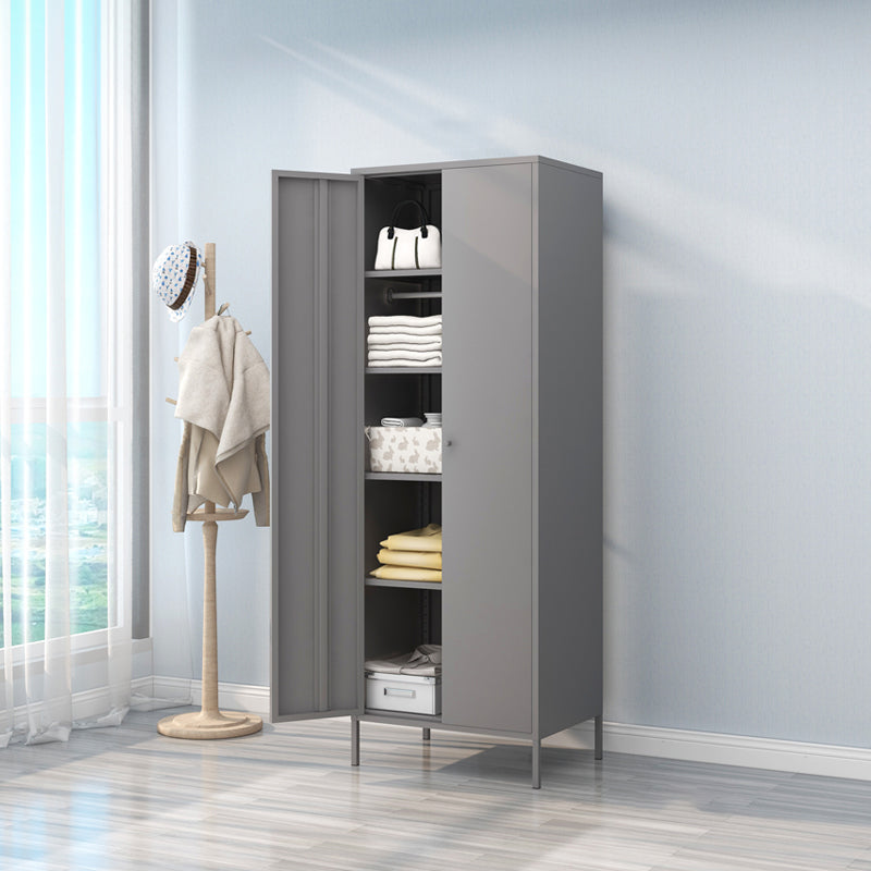 Contemporary Style Wardrobe Metal Bedroom Wardrobe Closet With Legs