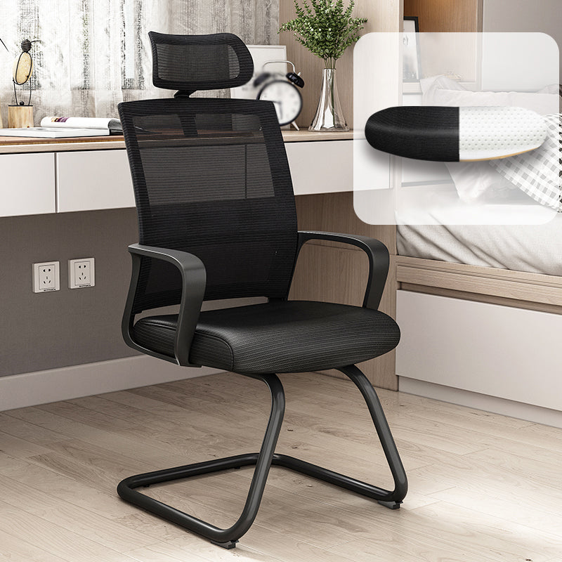Modern Style Office Chair Fixed Arms No Distressing Desk Chair