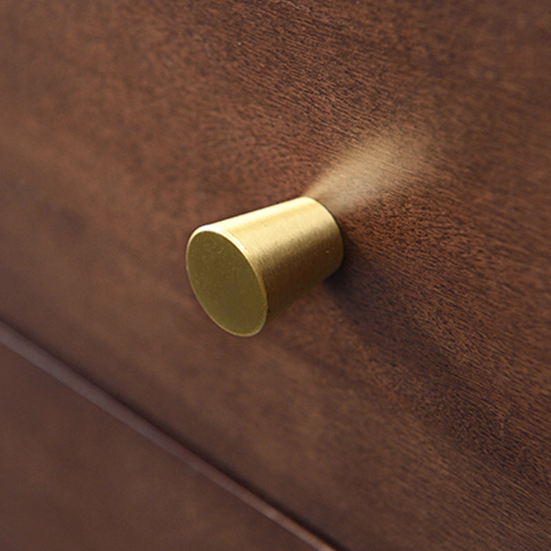 Vertical Modern Chest Bedroom Storage Chest in White and Brown