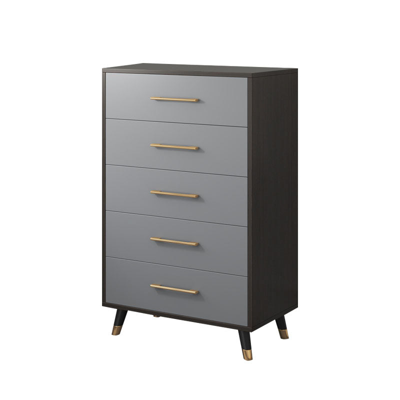 Traditional Style Chest Grey Bedroom Storage Chest with 3 / 4 / 5 Drawers