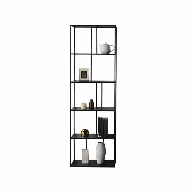 Modern Style Bookcase Open Back Metal Bookshelf for Home Office