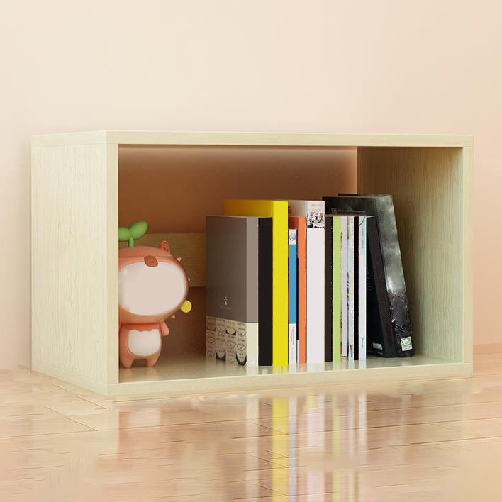 11"H Modern Style Bookcase Wood Open Back Bookshelf for Home Office