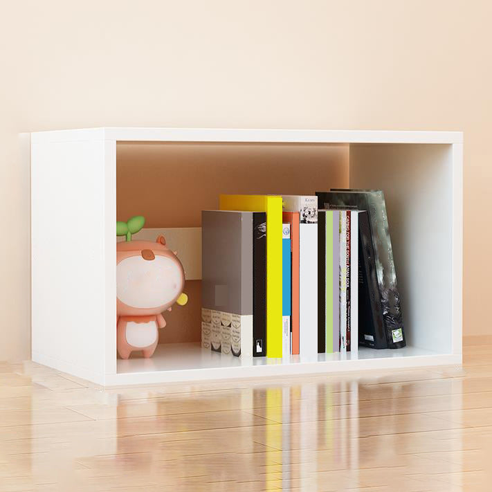 11"H Modern Style Bookcase Wood Open Back Bookshelf for Home Office