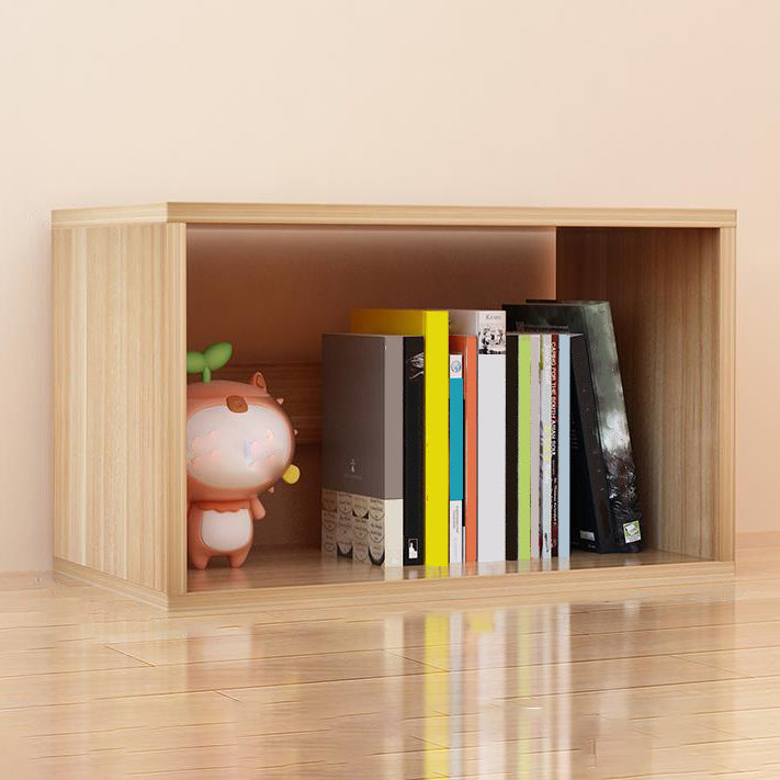 11"H Modern Style Bookcase Wood Open Back Bookshelf for Home Office