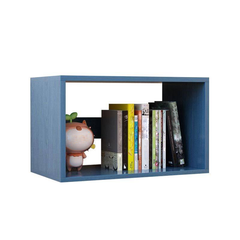 11"H Modern Style Bookcase Wood Open Back Bookshelf for Home Office