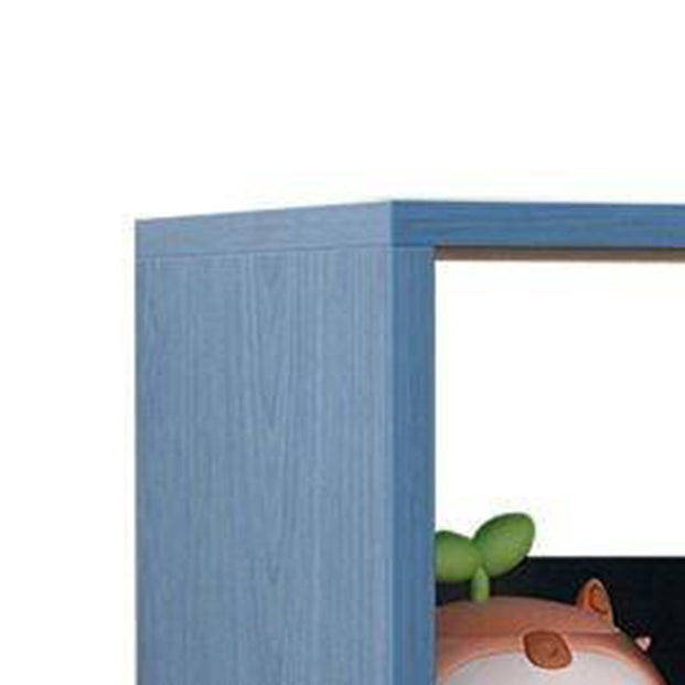 11"H Modern Style Bookcase Wood Open Back Bookshelf for Home Office